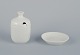 Axel Salto for Royal Copenhagen. Mustard pot and small bowl in white porcelain.