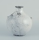 Svend Hammershøi for Kähler. Ceramic vase with narrow neck in black-gray double 
glaze.