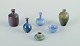 European studio ceramists.
A collection of six miniatures in unique ceramics.