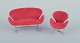 Arne Jacobsen, 
miniaturer af 
"Svanen" som 
stol samt sofa 
...
