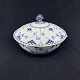 Blue Fluted Half Lace lidded dish with gold, 1/620
