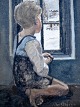 Pegasus – Kunst 
- Antik - 
Design 
præsenterer: 
Aigens, 
Christian (1870 
- 1940) 
Danmark: Dreng 
ved vinduet