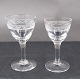 Ejby glassware by Holmegaard, Denmark. Small and 
large shot glasses