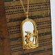 Georg Jensen, Ole Bent Petersen; Necklace Mermaid with mirror #5201