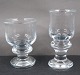 Tivoliglas fra Holmegaard. Cognac glas 9,5cm og 
Portvinsglas 11,5cm
