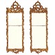 Aabenraa 
Antikvitetshandel 
presents: 
Pair of 
gilt Rococo 
mirrors. 
Northgermany 
circa 1760. H: 
156cm. W: 57cm