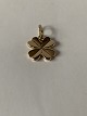 Four-leaf clover Pendant/Charms in 14 carat gold.