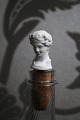 Decorative 19th century wine stopper from Royal Copenhagen in the shape of a 
woman