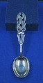 Michelsen Christmas  spoon 1941 of Danish gilt 
silver