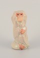 Arne Bang for Holmegaard. 
Rare ceramic monkey figurine.