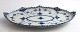 Royal Copenhagen. Blue Fluted Half Lace. Pickle dish. Model 613. Length 25 cm. 
(1 quality).