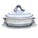 Mid 18th century Swedish faience tureen with plate signed Stockholm 6/6 1750. H: 
24cm. L: 40cm