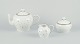 Bing and Grondahl, "Milky Way". 
Teapot with matching sugar bowl and creamer.