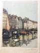 Farveradering 
af Erik 
Mogensen - 
Parti fra 
Nyhavn i ...