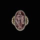 Jais Nielsen 
1885-1961. Ring 
i forgyldt 
sterling sølv 
...