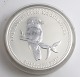 Australien. Sølvmønt. 30 dollars fra 2005. The Australian Kookaburra. Vægt 1 
kilo (999)