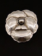 Georg Jensen sterling silver flower brooch #116