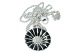 Georg Jensen Silver
Black Daisy pendant and necklace