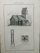 Litografi af Em 
Bærentzen 1859 
- Staby Kirke 
ved Ulfborg.