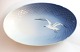 Bing & Grondahl. Seagull without gold. Oval serving plate. Model 39. Length 23 
cm. Width 15 cm. (2 quality)