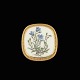Bestik.dk præsenterer: Royal Copenhagen. Vedhæng / broche i porcelæn med forgyldt sterlingsølv.
