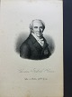 Portræt af 
Arkitekten C.F. 
Hansen - 
litografi af 
Em. ...