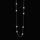 Georg Jensen Marguerit / Daisy Sautoir i forgyldt ...