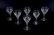 L'Art presents: 
Glimma, 
Sweden. A set 
of six red wine 
glasses in 
crystal