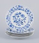 Meissen, 
Germany.
A set of five 
porcelain 
plates with ...