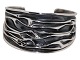 Flemming Lund 
sterling silver
Wide brutalist 
bangle ...