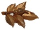Flora Danica
Large gilded 
leaf brooch