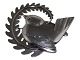 Georg Jensen 
silver
Brooch with 
bird on branch