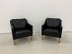 MR Retro Design 
præsenterer: 
Nielaus 
lounge stole 
mærke Jeki 
special 
designet i sort 
semi anilin 
læder Living 
...