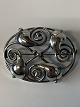 Silver brooch with vibrant pattern, stamped H.Gs 830