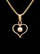 8 carat gold heart pendant