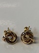 18 carat earrings knot in 3 colored gold.