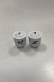 Danam Antik 
præsenterer: 
Royal 
Copenhagen Bleu 
Royal Salt -og 
Pebersæt No. 
14021/14022