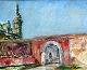 Pegasus – Kunst 
- Antik - 
Design 
presents: 
Kielberg, 
Ole (1911 - 
1985) Denmark: 
Red gate. 
Kronborg, 
1966-68.