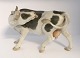 Bing & Grøndahl. Porcelænsfigur. Stående ko. Model 2161. Længde 22 cm. Højde 
15,5 cm. (2 sortering)