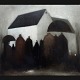 "The Church in 
Winter" Oil 
painting on 
canvas, mounted 
...