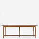 Attributed to Thorald Madsen
Work table with elm frame and teak top with fluted bottom edge. Made in the 
1950s.
1 pc. in stock
