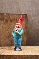 Decorative old painted terracotta Santa Claus with fine patina...