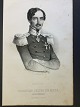 Ole Buus Larsen 
præsenterer: 
Litografi 
af Em. 
Bærentzen - 
Portræt af 
Generalmajor 
Christian 
Julius de Meza.