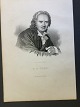 Ole Buus Larsen 
præsenterer: 
Litografi 
af Em. 
Bærentzen - 
Portræt af 
Historiker og 
Bogsamler Peter 
Frederik Suhm.