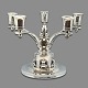 Evald Nielsen; Five-armed candlestick in silver
