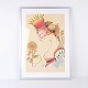 Silkscreen Poster By Bjørn Wiinblad - Motif Of Woman - Signed - 1970s
