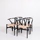 Osted Antik & 
Design 
præsenterer: 
Sæt Af 
Fire Y-Stole - 
Model Ch24 - 
Soft Black - 
Hans J. Wegner 
- Carl Hansen 
...
