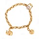 14kt gold Ole 
Lynggaard 
Copenhagen 
bracelet with 
two ...