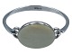 N.E. From sølv
Moderne armring med stor hvid ben fra ca. 
1950-1960