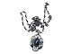 Georg Jensen sterling silverYear jewellery 2000 pendant with hematite